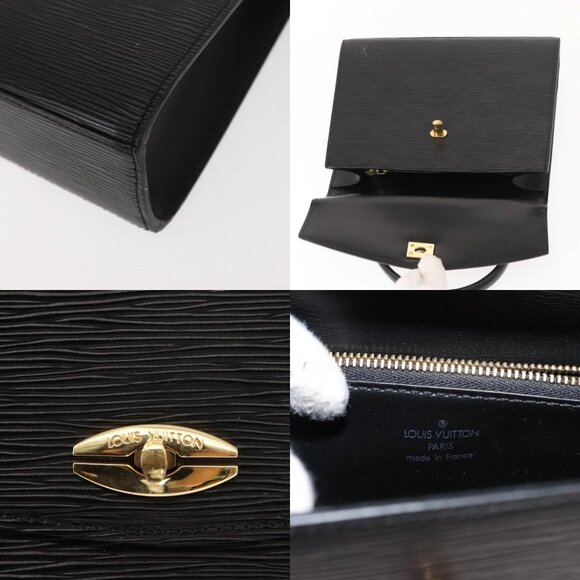 LOUIS VUITTON Epi Malesherbes Hand Bag Black M52372 LV Auth 149589 - Picture 13 of 15